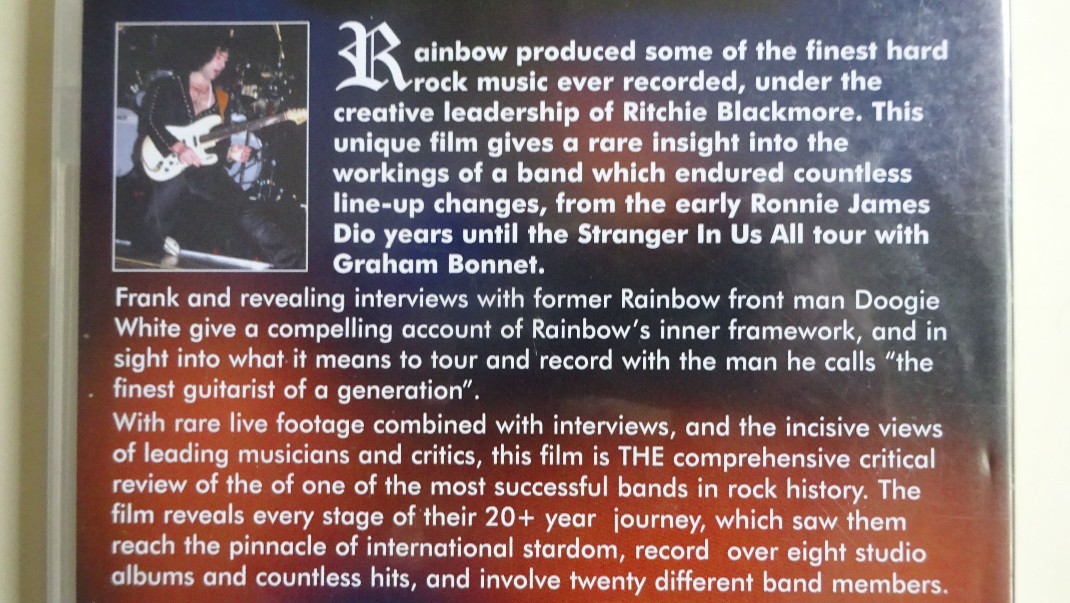 DVD Rainbow Ritchie Blackmore total Rock review history Odbiór os. Wwa