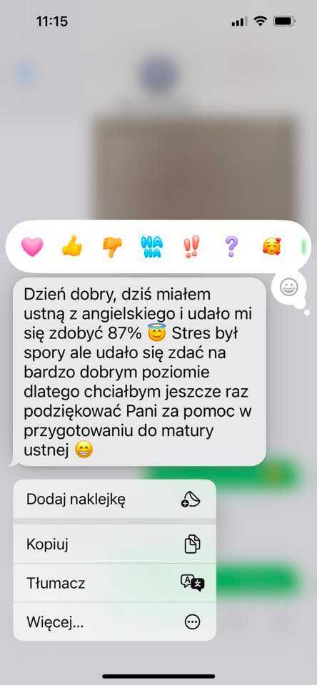 Matura 2025 z języka angielskiego 100% zdawalności!