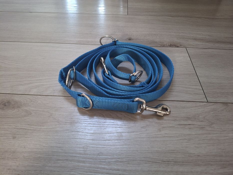 Zestaw dla większego psa: szelki Trixie rozmL, smycz Trixie, obroża, n