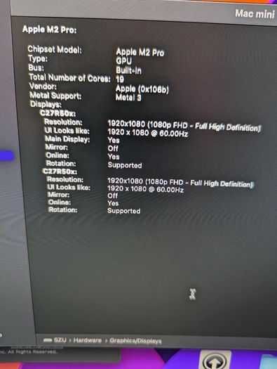 Apple Mac mini (2023) M2 Pro/1TB SSD/32GB/19GPU