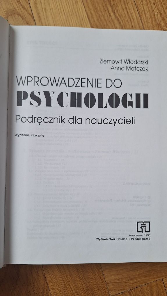 Wprowadzenie do psychologii - Ziemowit Włodarski Anna Matczak