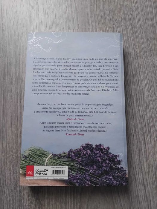 Livro Encontro na Provença de Elizabeth Adler