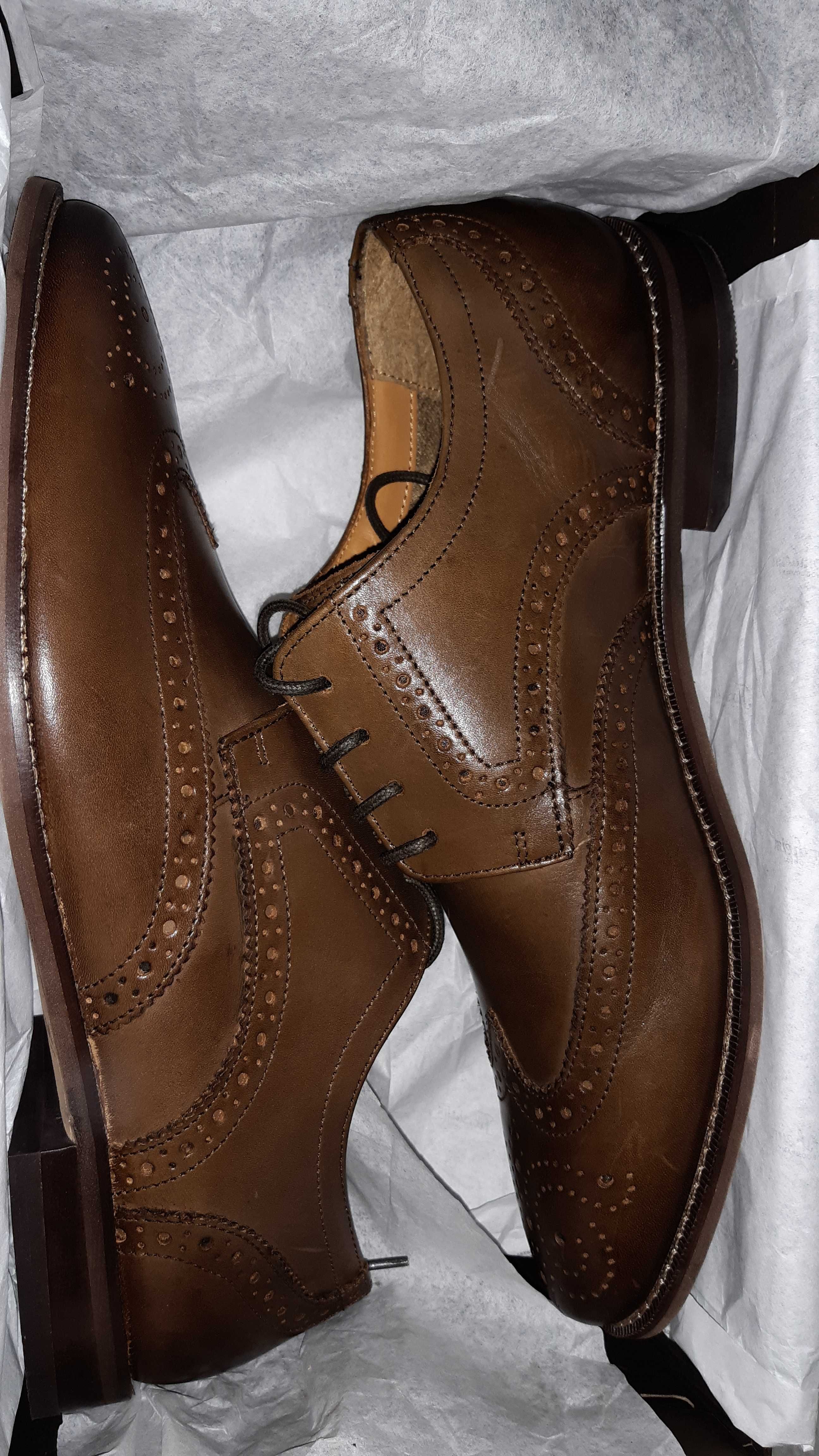 Туфли модельные Florsheim р.42, кожа