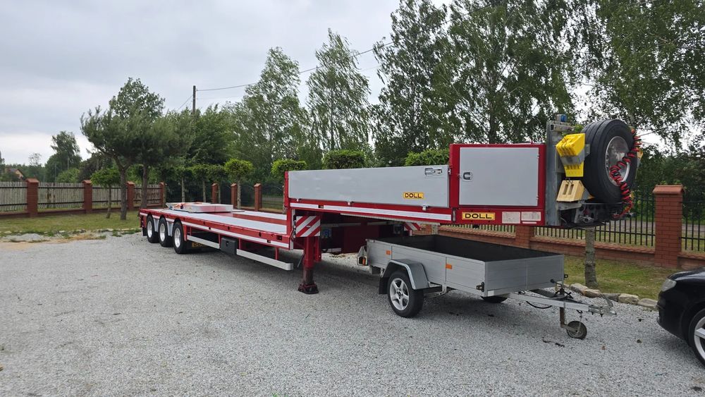 Doll S3H-OZ  Zamiana na naczepe wywrotke niskopodwozie 3 os skrętne,laweta,wywrotka