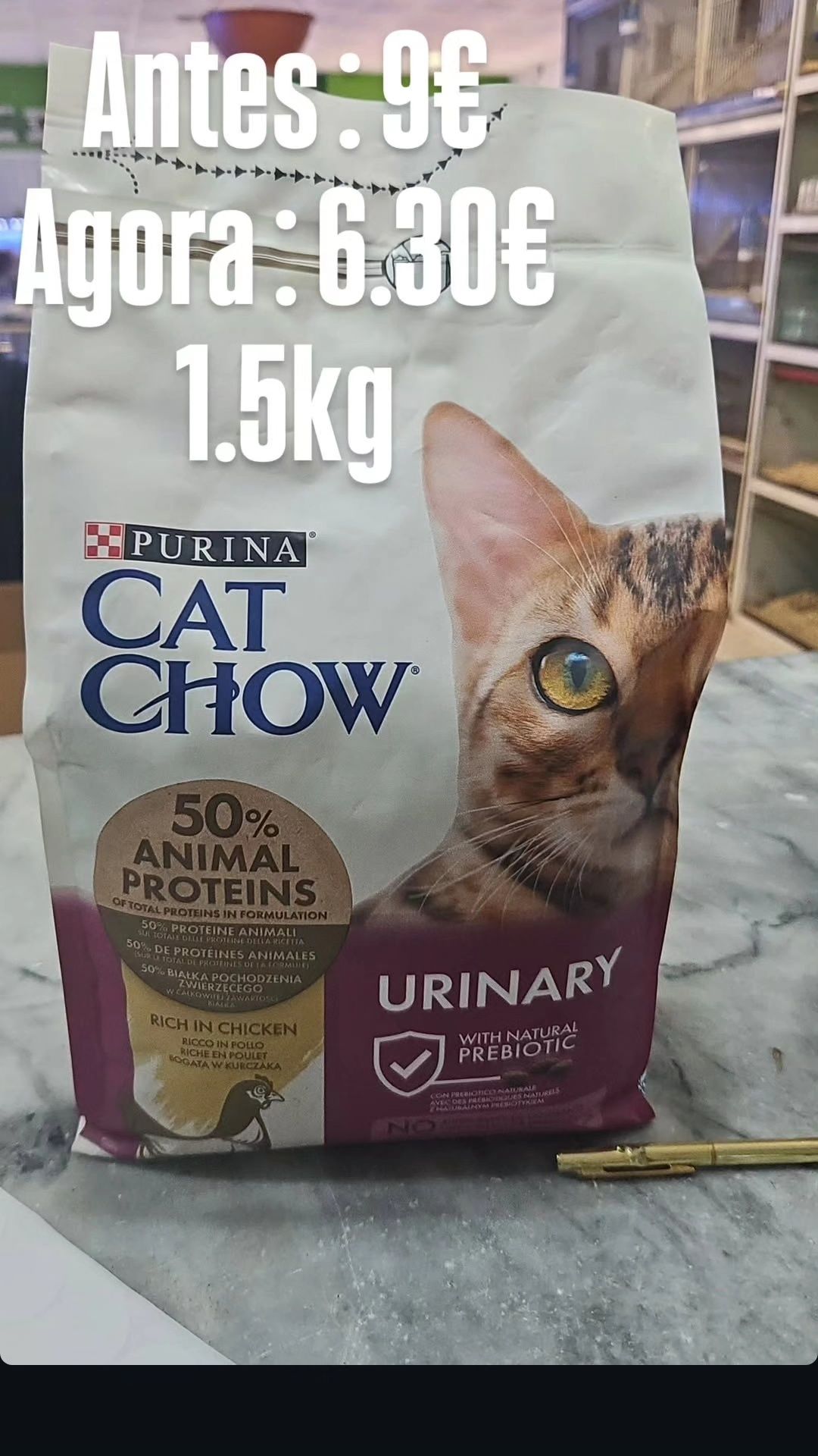 Rações para gato! 30% Desconto