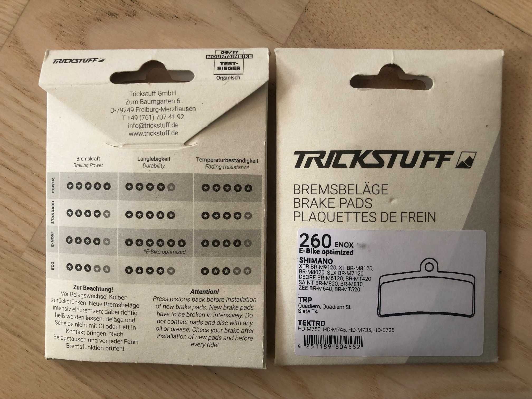 Klocki Hamulcowe TRICKSTUFF 840 SRAM Code Rs R Guide RE ebike elektryk