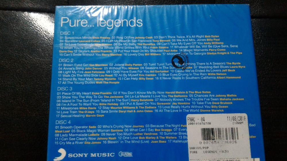 Pure...Legends (4CD) Novo Selado