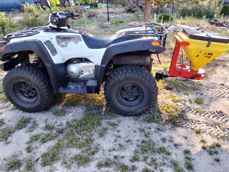Quad 600 opłacony siewnik