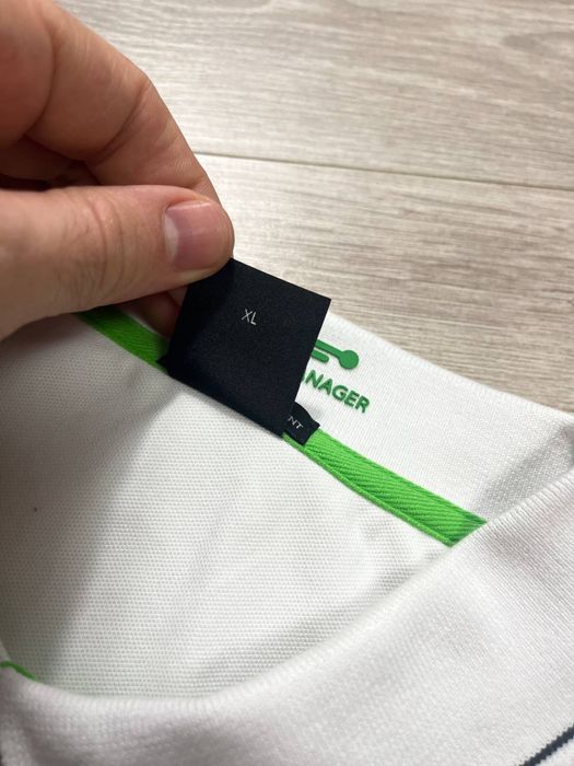 Белое мужское поло футболка Hugo Boss