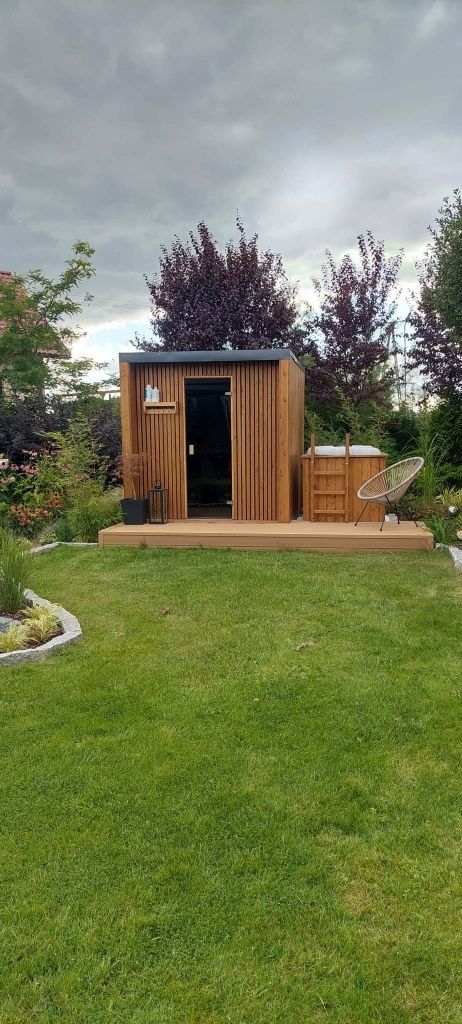 Sauna ogrodowa HIT 2x2.5 lamele