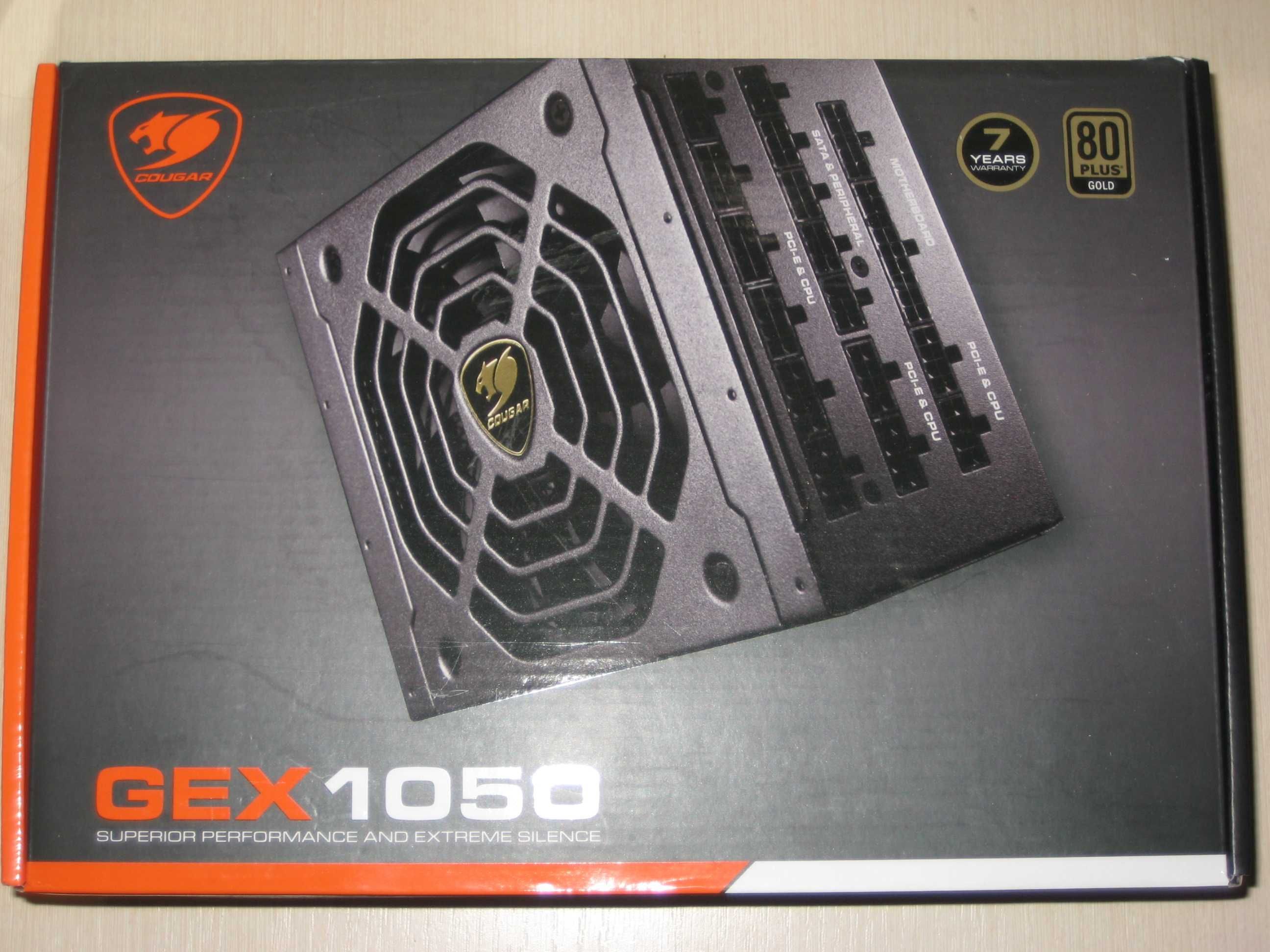 Блок живлення Cougar GEX 1050 модульний 80+ GOLD 1050Вт щє на гарантії