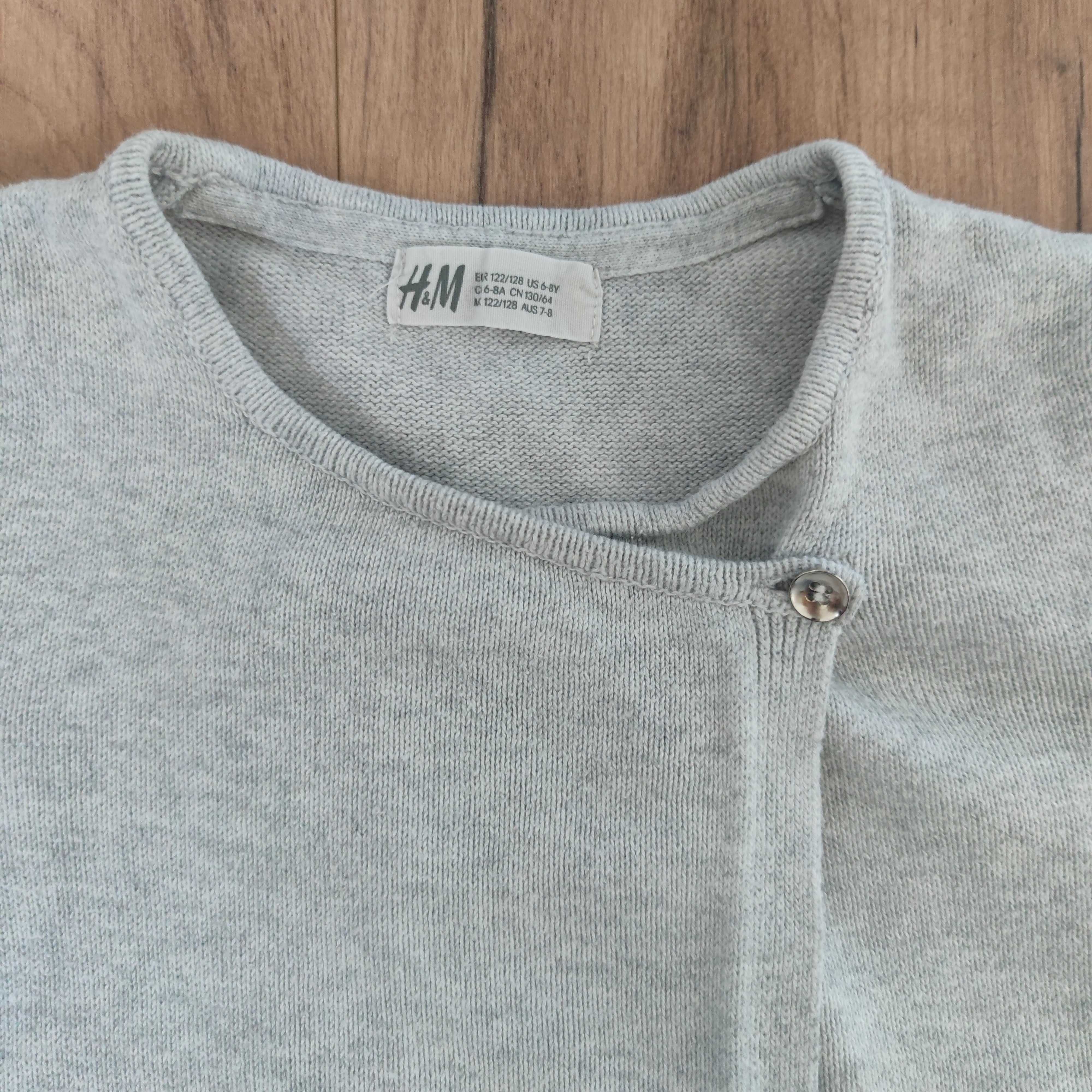Sweter dla dziewczynki H&M 122/128 cm