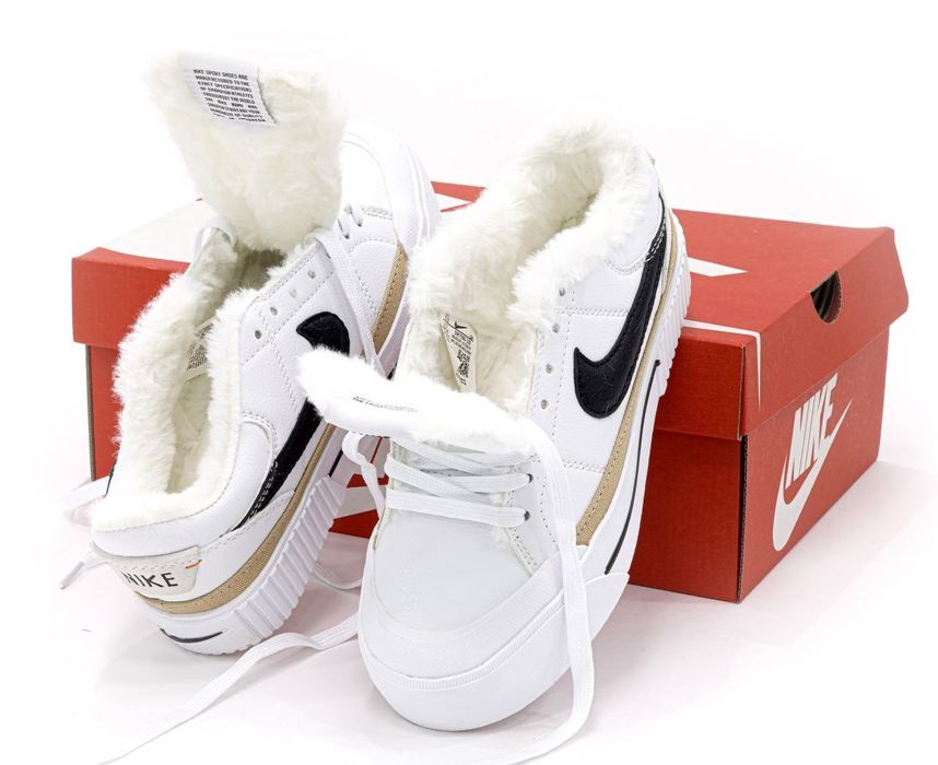 Кросівки зимові жіночі Nikе Court Winter ХУТРО Кроссовки зимние