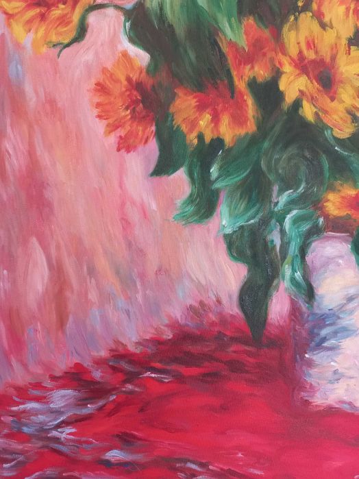 Obraz olejny, reprodukcja "Słoneczniki" Monet