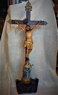 Crucifixo Jesus Cristo Nossa Sra das Dores