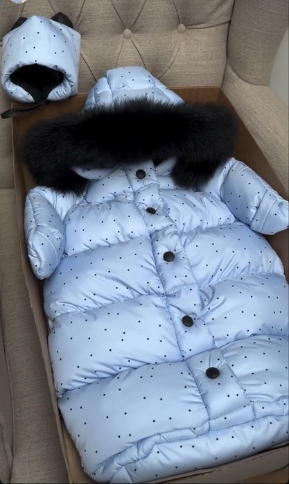 Зимовий комбінезон коверт 0-6 creative baby factory