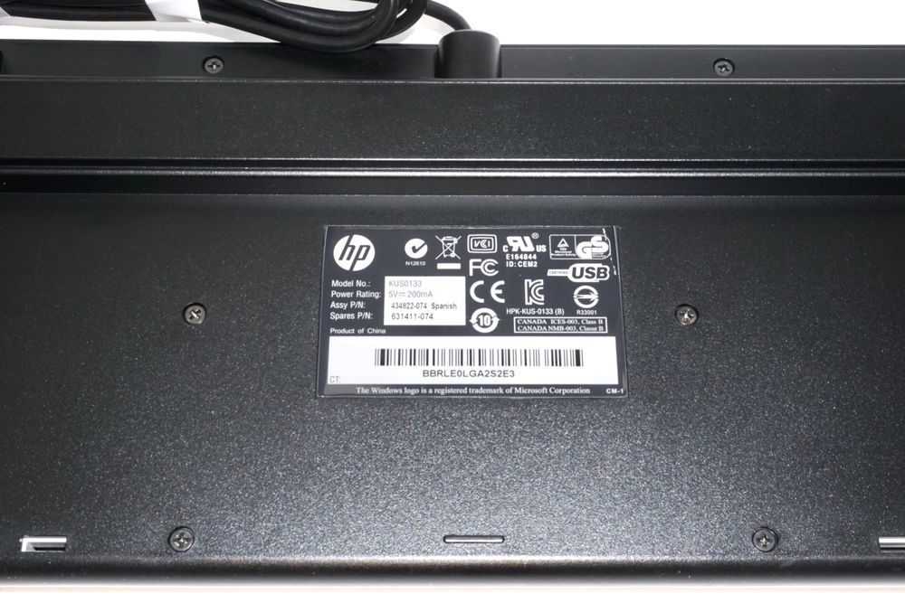 Klawiatura USB HP-KUS0133 wbudowany Terminal