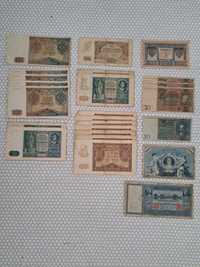 Kolekcja starych banknotów lata 1898 - 1941 - marki, ruble , złote