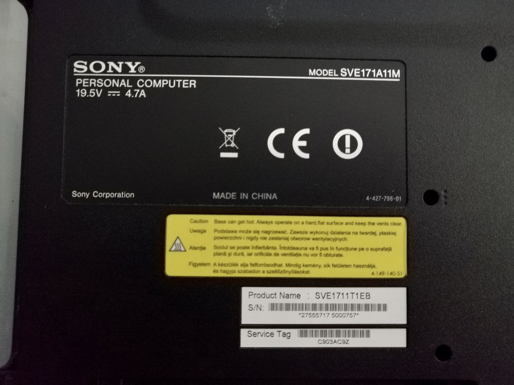 Karta sieciowa WiFi Atheros AR5B225 Sony VAIO części