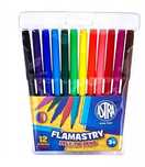 Flamastry, 12 kolorów. Astra. Nowy Produkt