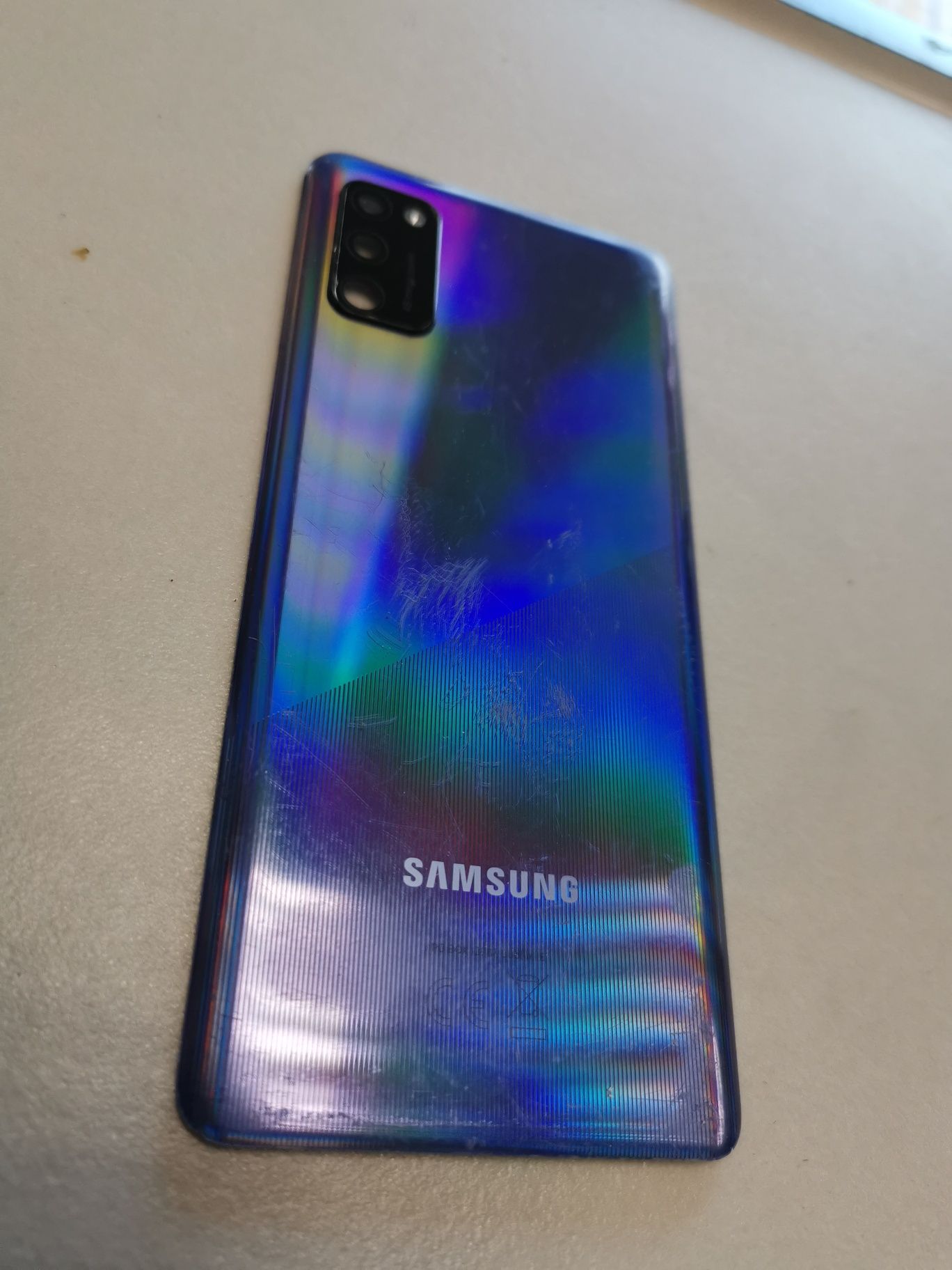 Oryginalna klapka baterii tył Samsung Galaxy A41 niebieska Grade C