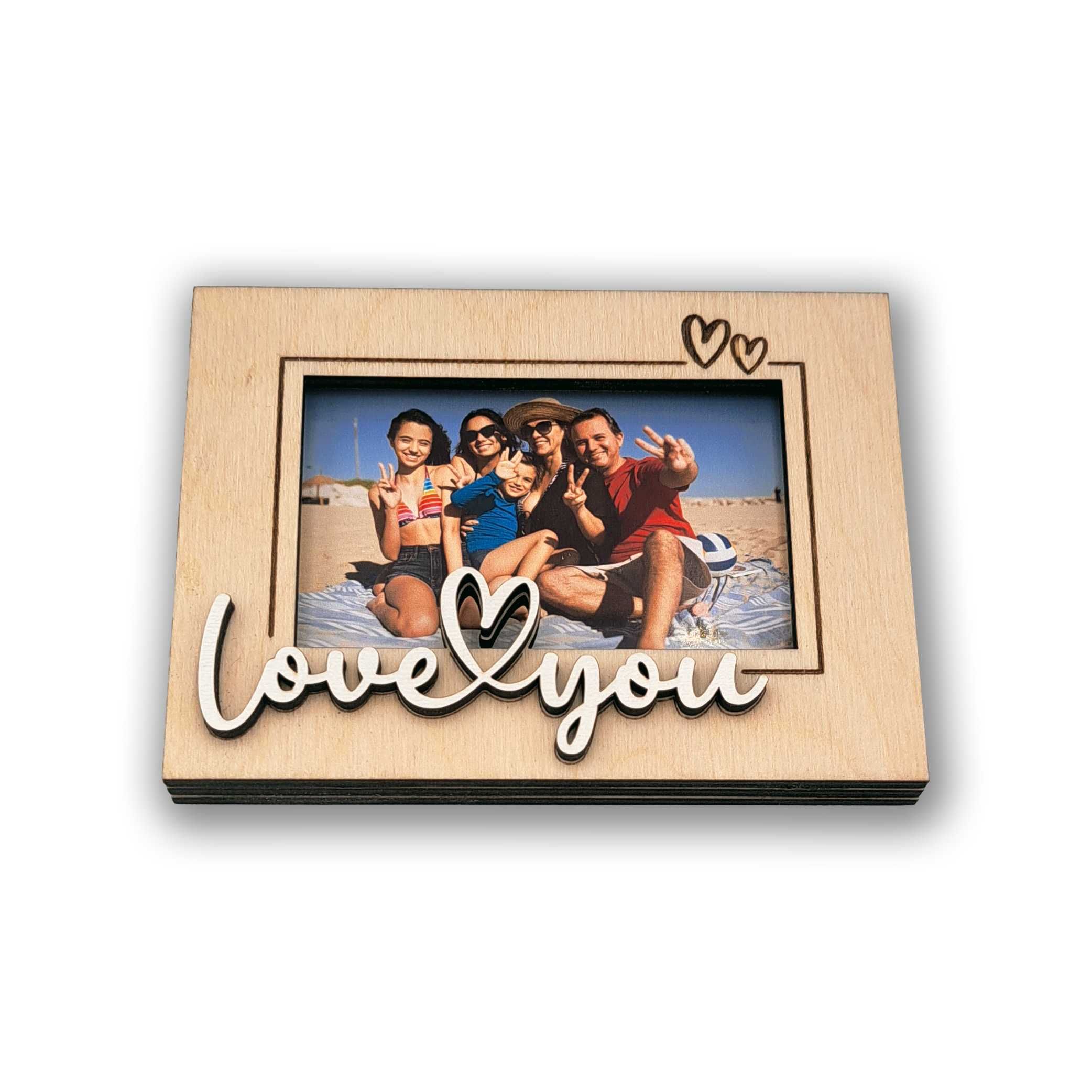 LOVE YOU magnes na lodówkę – Twoje zdjęcie w sercu domu! NA WALENTYNKI