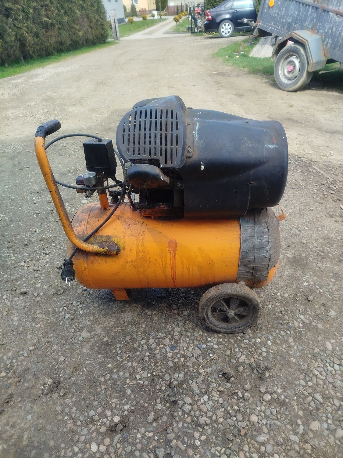 Kompresor 50l dwutłokowy schwarzbau