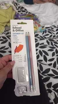 Ołówki i gumka do mazania