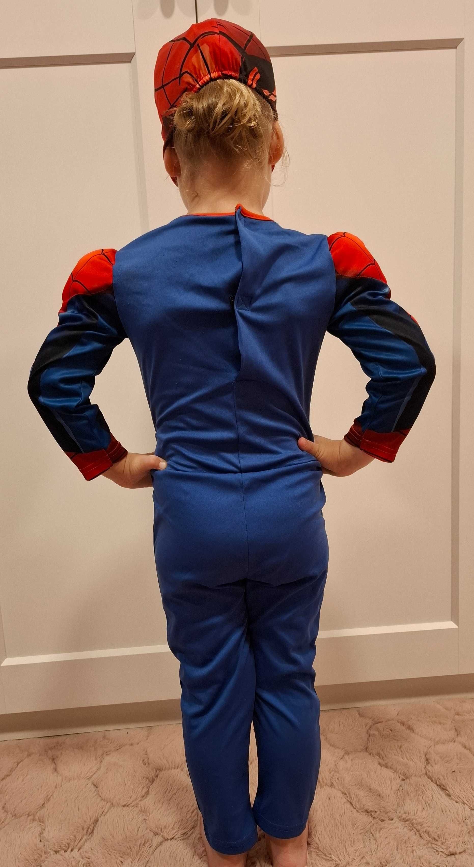 Strój Kostium Przebranie z mięśniami Spiderman Spidermena H&M 104