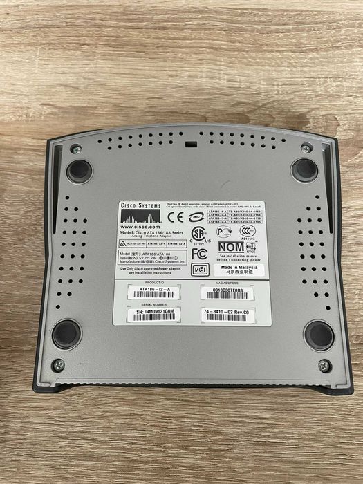Adapter ATA188-I1 Cisco 188 2-Port Analog Telephone Adaptor