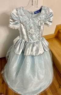 Elza, Elsa, Frozen, Księżniczka królowa  wróżka suknia na bal  122 128