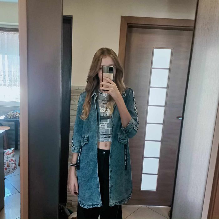 Kurtka, katana jeans