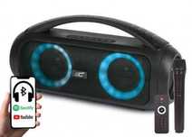 Nowy głośnik bluetooth  BOOMBOX LTC Z MIKROFONEM I PILOTEM 2X3`