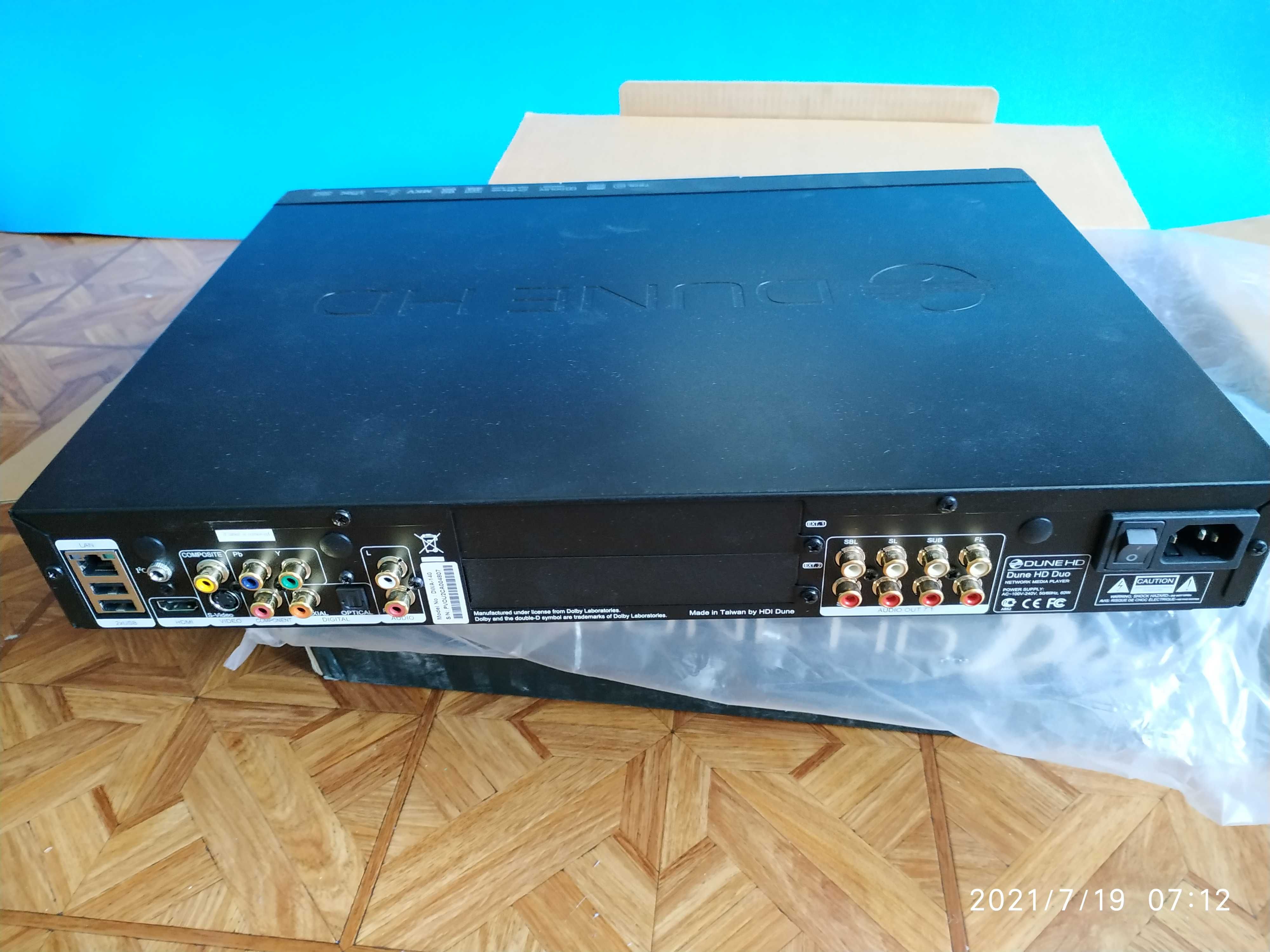 Медиаплеер DUNE HD Duo [новый] +torrent MKV 1080 sd card