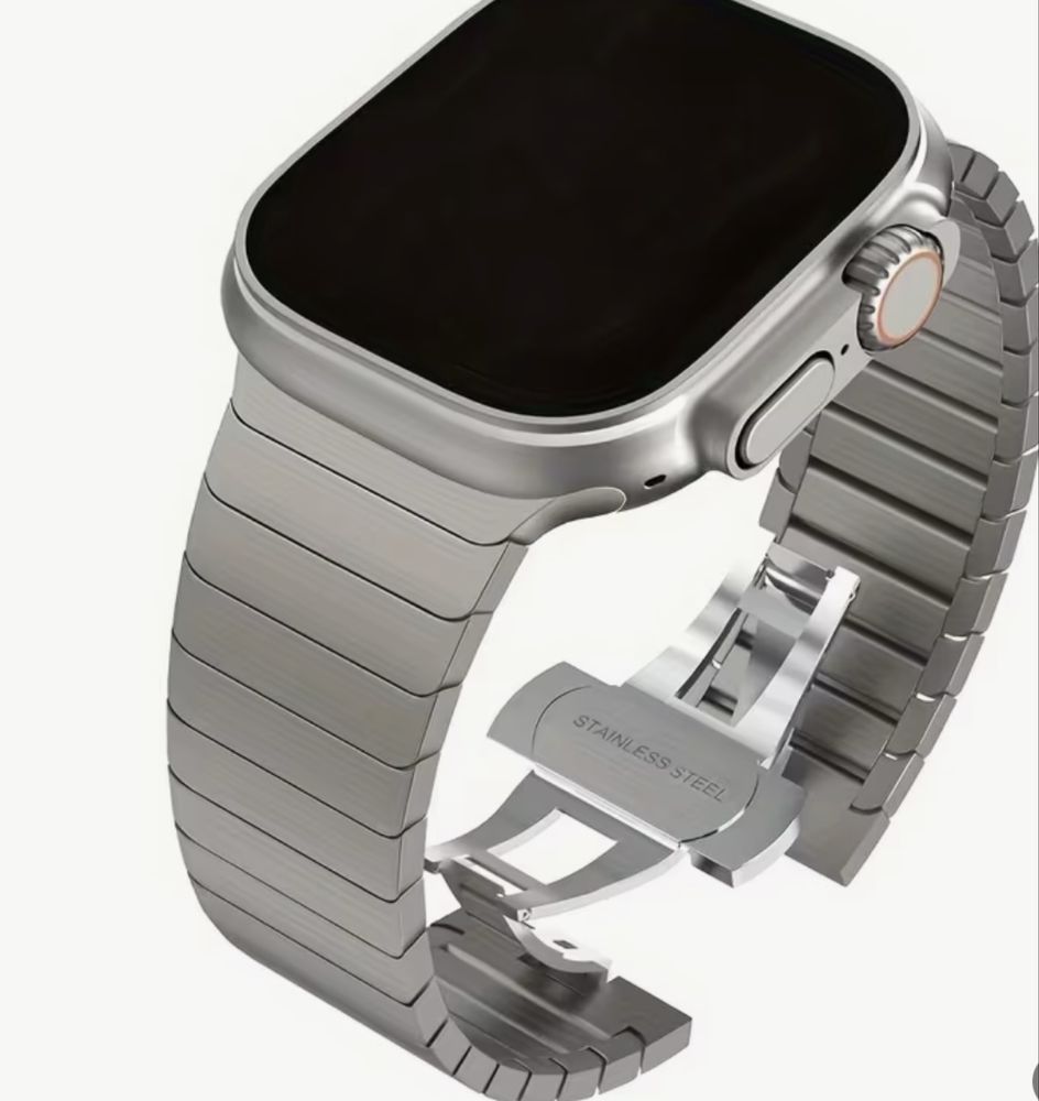 Pulseira aço inoxidavel para apple watch ultra 49mm