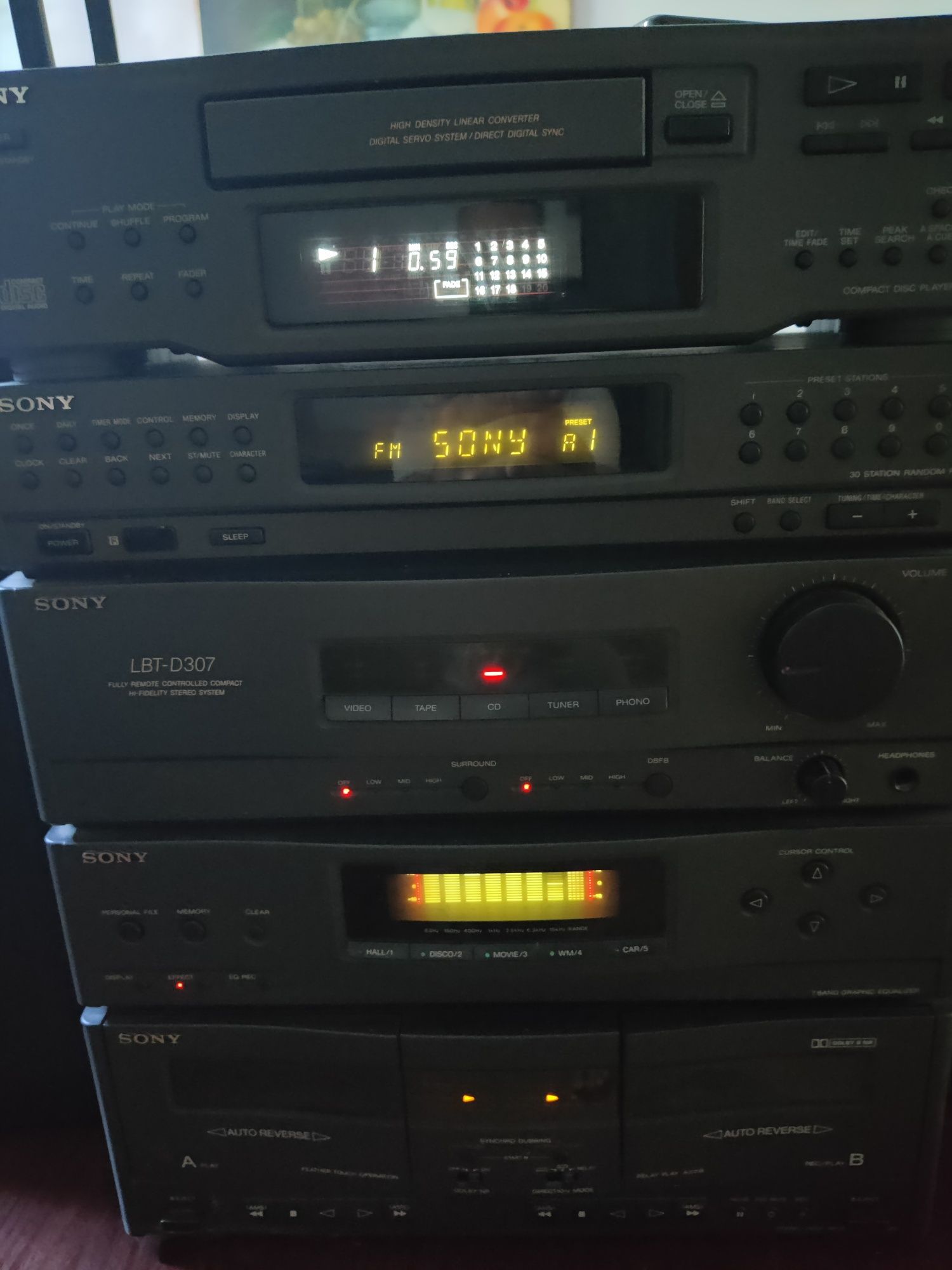 Wieża Sony LBT D307 z głośnikami