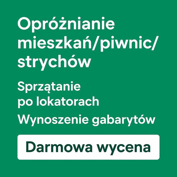Sprzątanie piwnic/StychówGaraży/Mieszkań po lokatorach