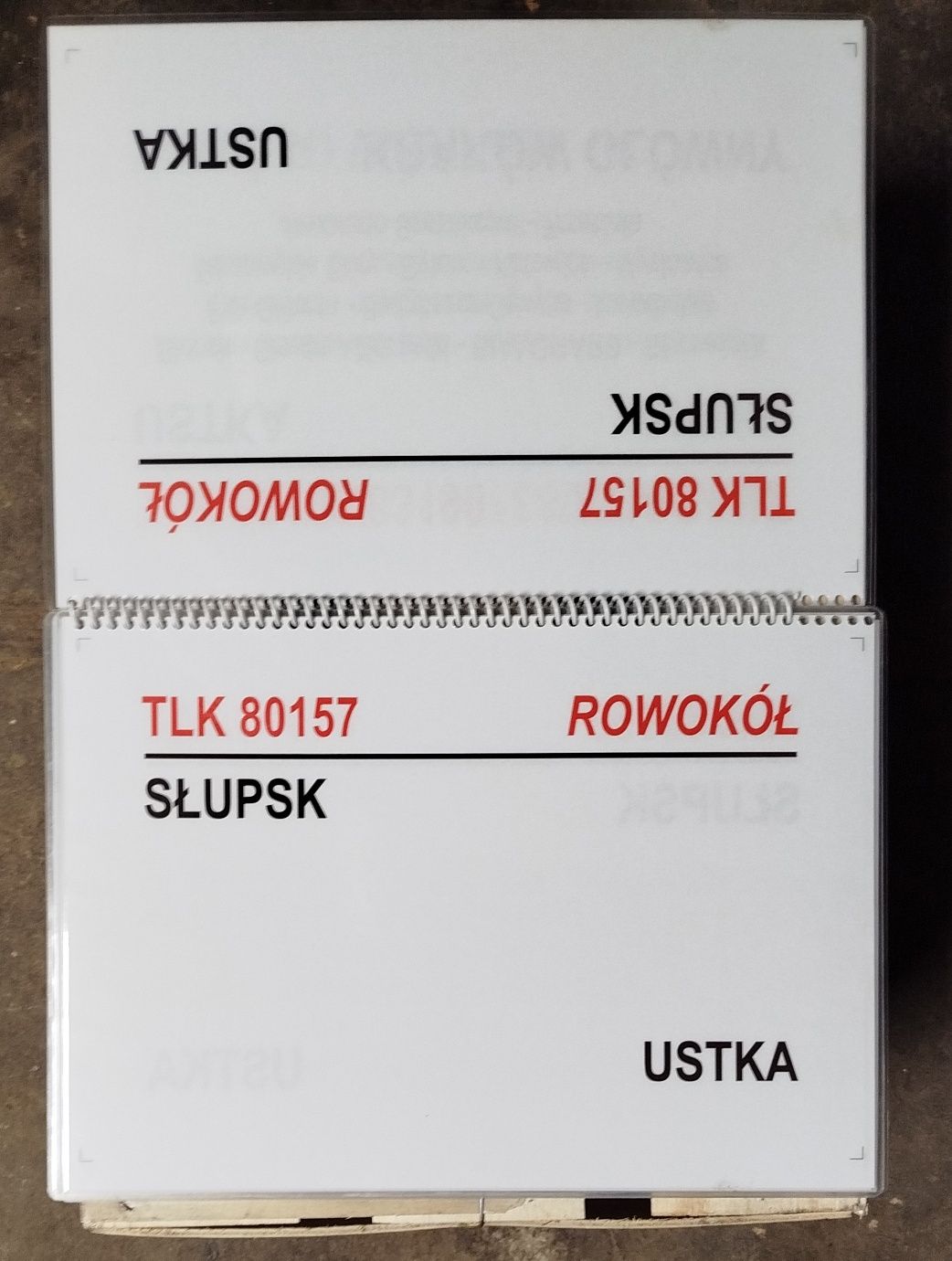 Zeszyt tablic TLK