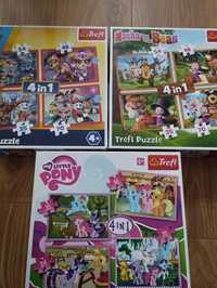 Puzzle trefl 3 komplety dla 4+