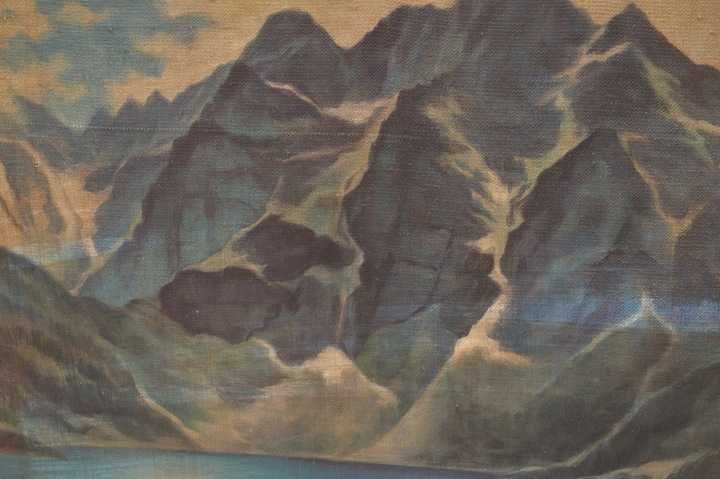 M. STAŃKO - Morskie Oko - stary obraz olejny Tatry