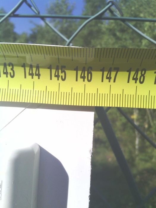 Okno plastikowe białe 146 x 143 otwieralno uchylne