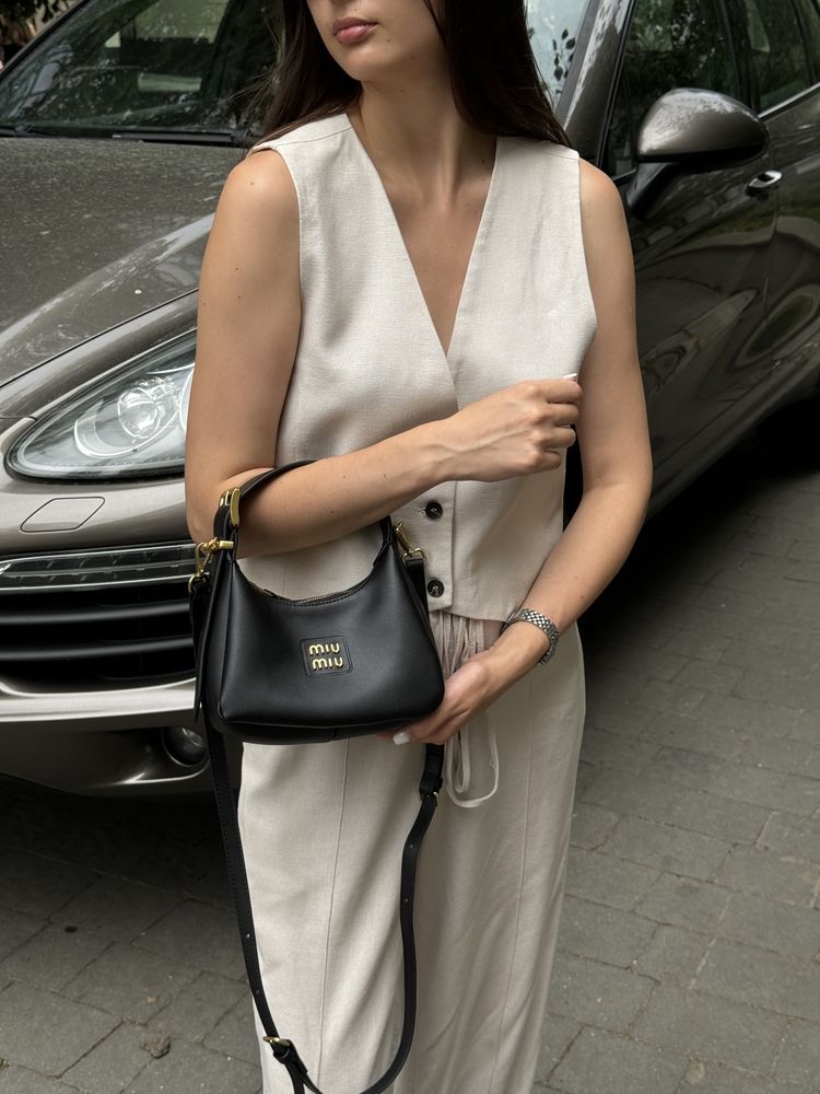 Torebka Miu Miu Leather Bag Black