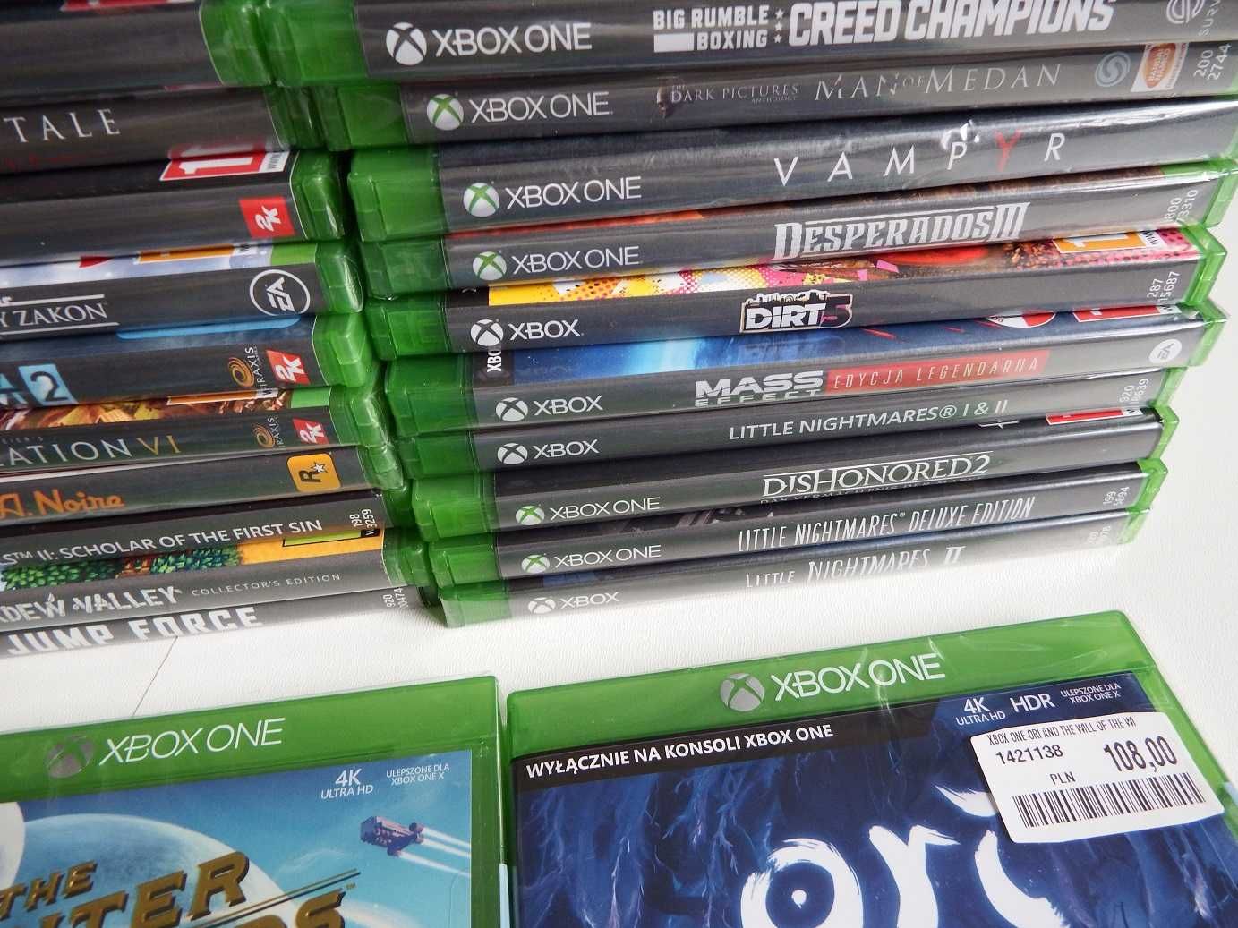 GRY XBOX ONE Series X Rayman FIFA ORI Wiedźmin Hitman Sonic Mutant