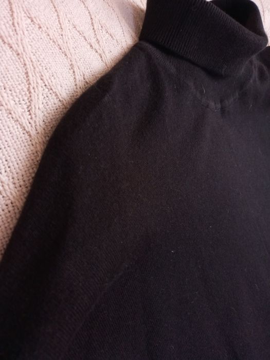 Zestaw NOWYCH bawełnianych swetrów z golfem XXL