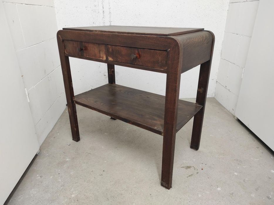 Stolik pod radio typu 640-B art deco lata 50. PRL vintage konsola