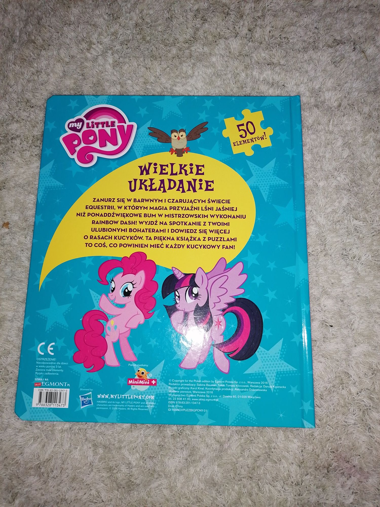 Książka - puzzle "My Little pony" + krótka bajka