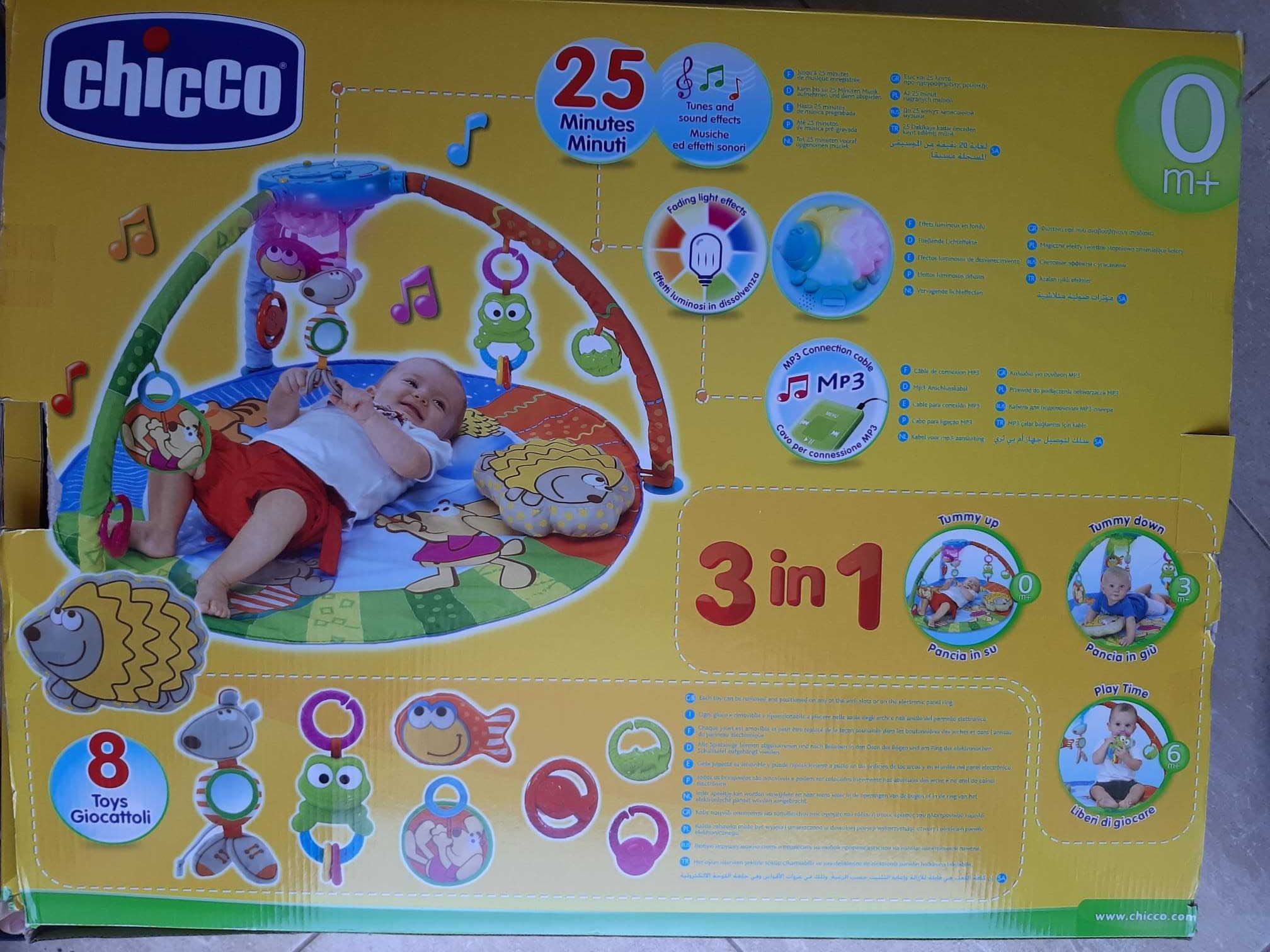 Chicco Bubble Gym 3 em 1 Tapete de atividade e Ginásio