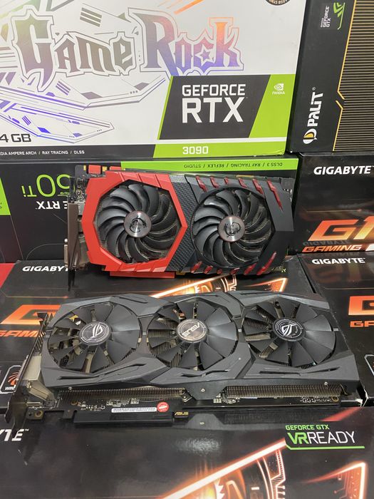 Відеокарта Gigabyte MSI Asus GTX 1070 8gb гариний стан!