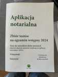 Aplikacja notarialna zbiór testów na egzamin wstępny 2024