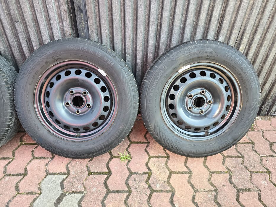 Felgi z oponami 195/65R15 VW Golf V 5 6 5x112 Touran Caddy Octavia